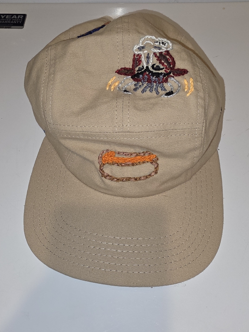 Men's Tan Embroidered Chicago Themed Cap